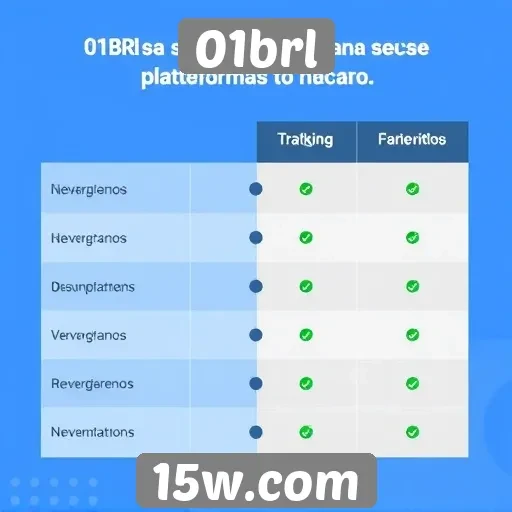 Comparativo entre 01brl e plataformas concorrentes